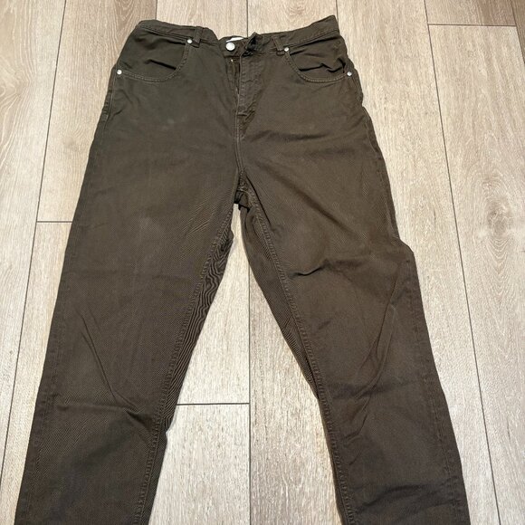 KOTN 100% Cotton Twill Pants – Olive Green, Size 10 - Picture 1 of 3